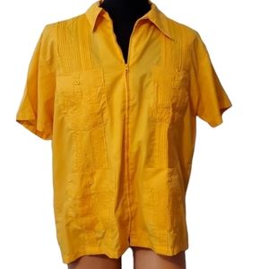 Haband vintage Guyabera tangerine large